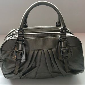 EUC The Limited Pewter Purse Handbag Tote